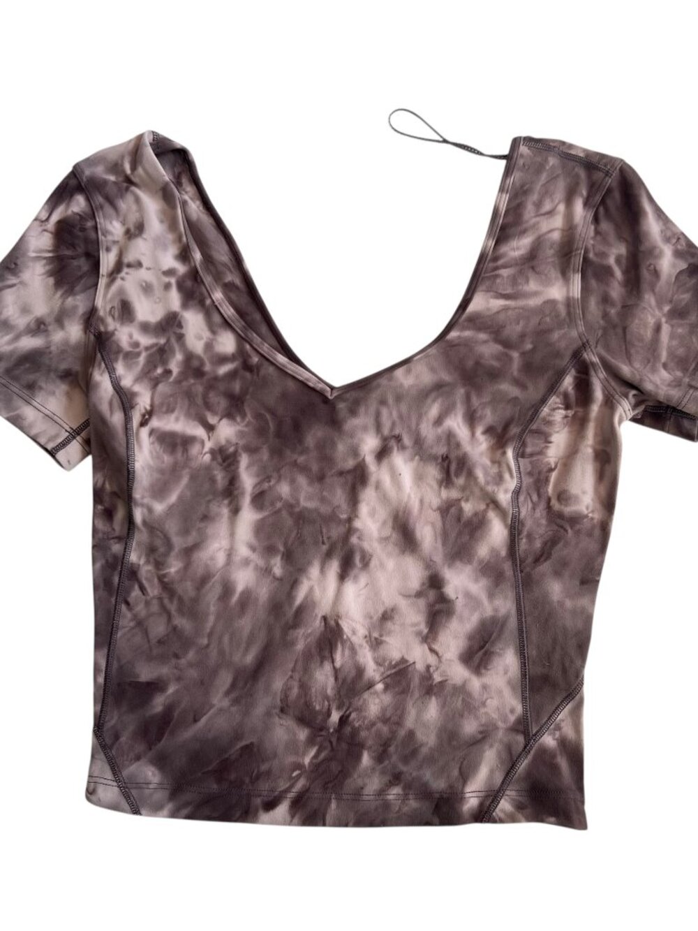 Lululemon Align t-shirt short sleeve fitted top size 2 tie dye